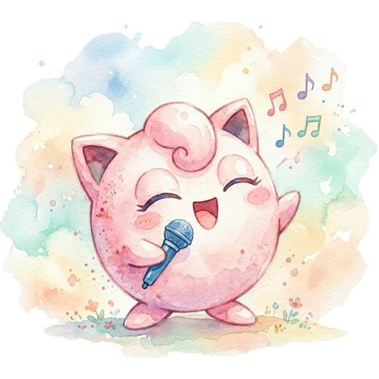 Jigglypuff 2 White BG Pokémon Air Freshener