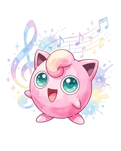 Jigglypuff White BG Pokémon Air Freshener