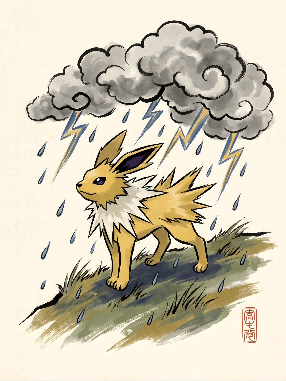 Jolteon Pokémon Air Freshener artwork