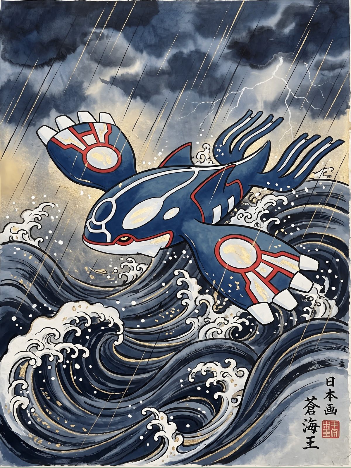Kyogre Pokémon Air Freshener artwork