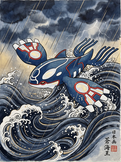 Kyogre Pokémon Air Freshener artwork