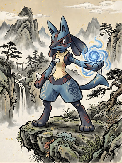 Lucario Pokémon Air Freshener artwork