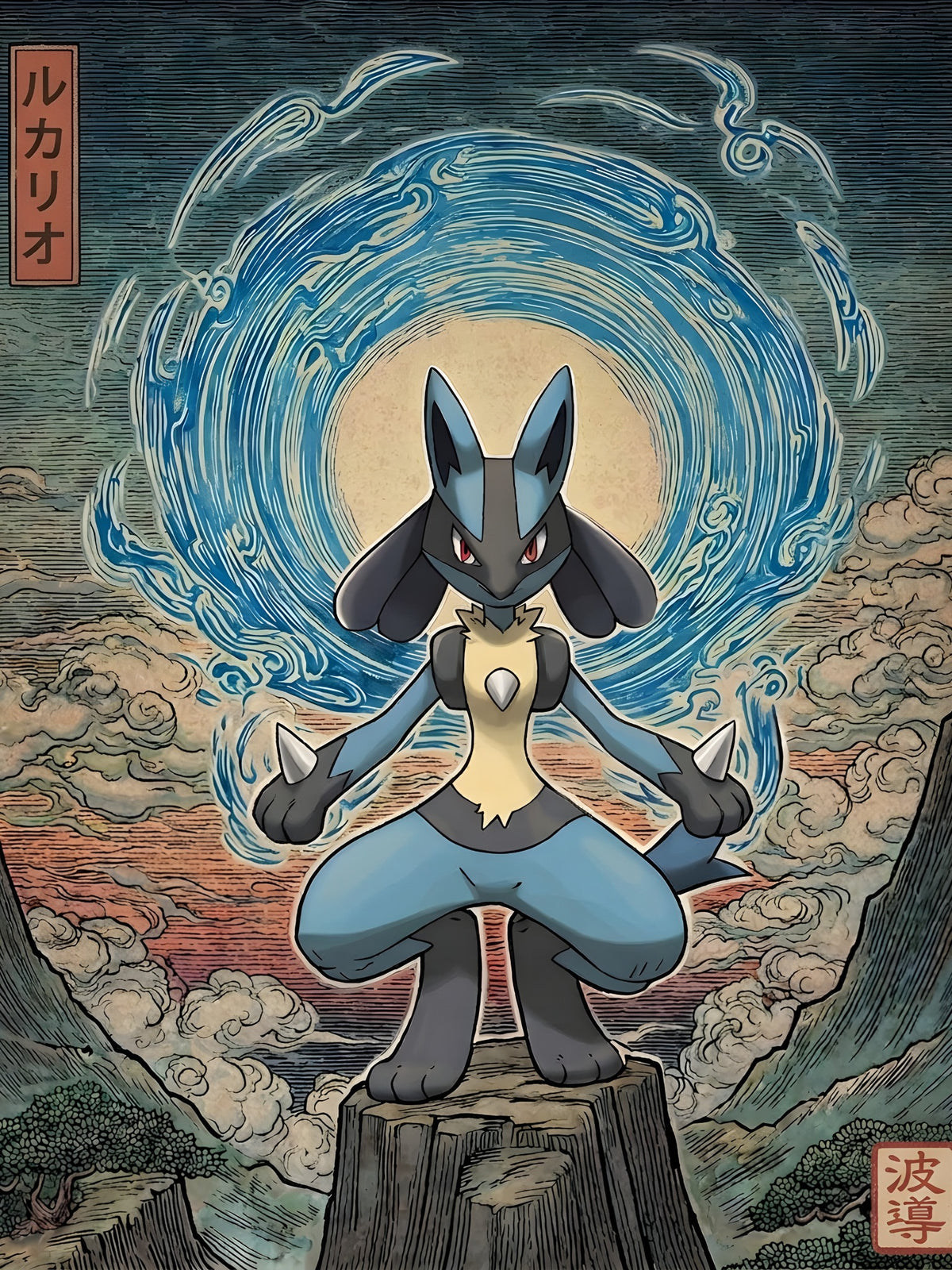 Lucario - JP Dark Pokémon Air Freshener