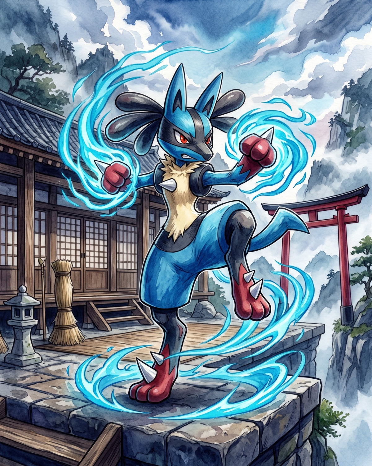 Lucario JP Art Pokémon Air Freshener