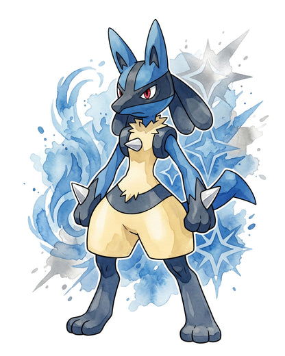 Lucario White BG Pokémon Air Freshener