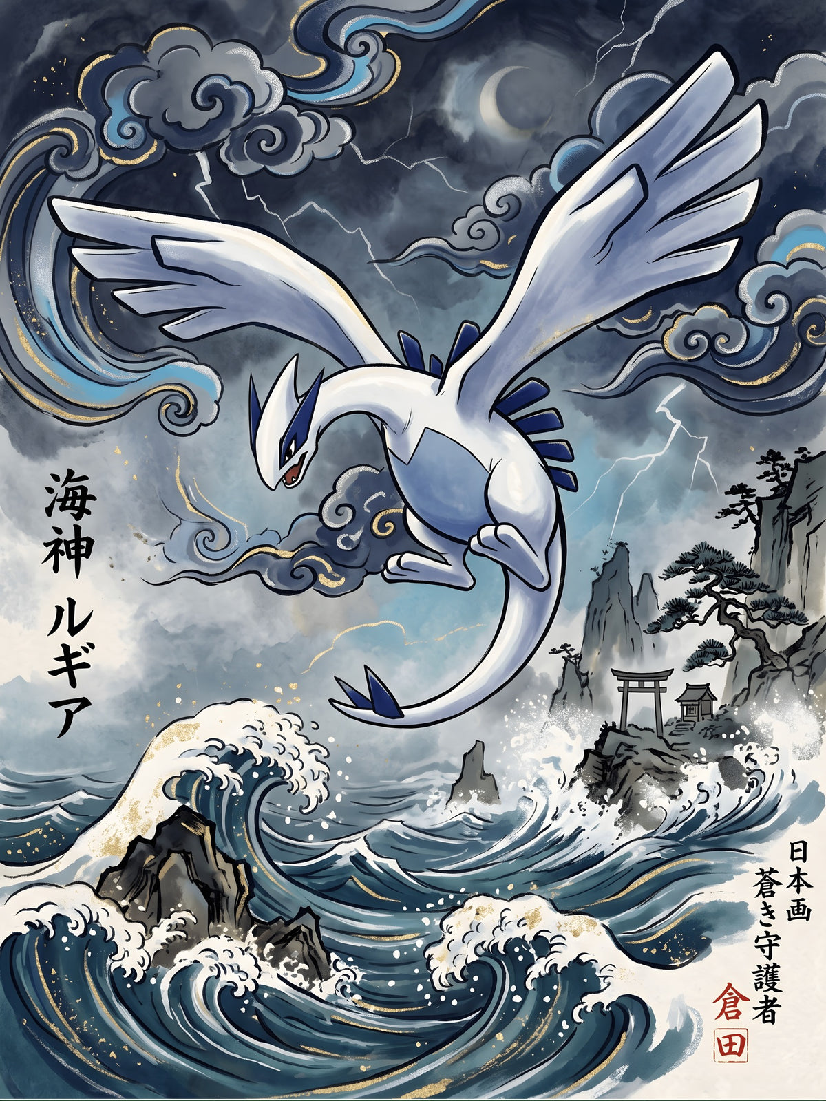 Lugia (2) Pokémon Air Freshener artwork