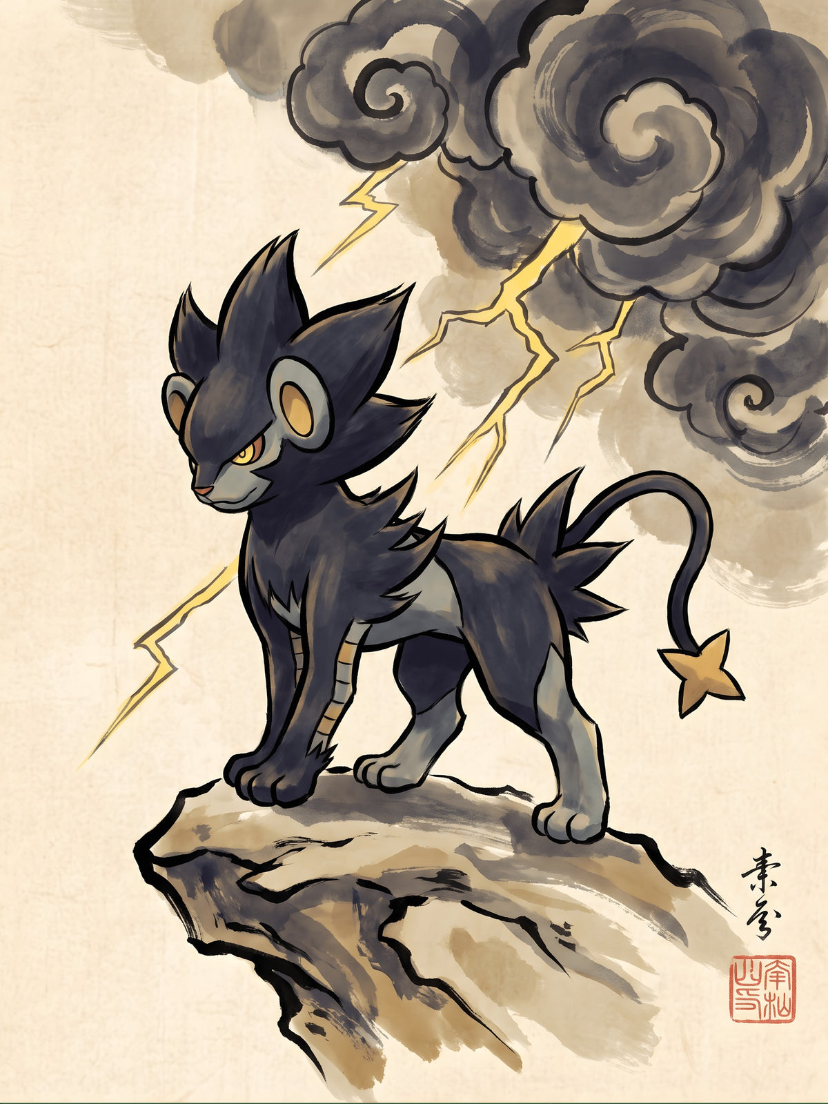 Luxray Pokémon Air Freshener artwork
