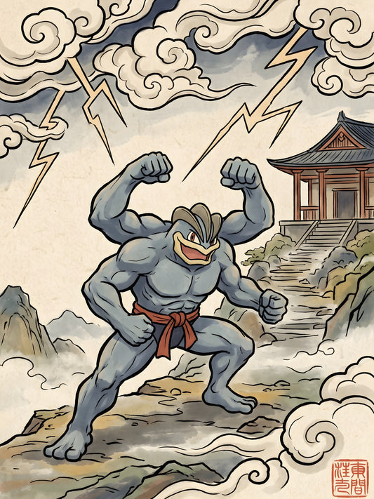 Machamp Pokémon Air Freshener artwork