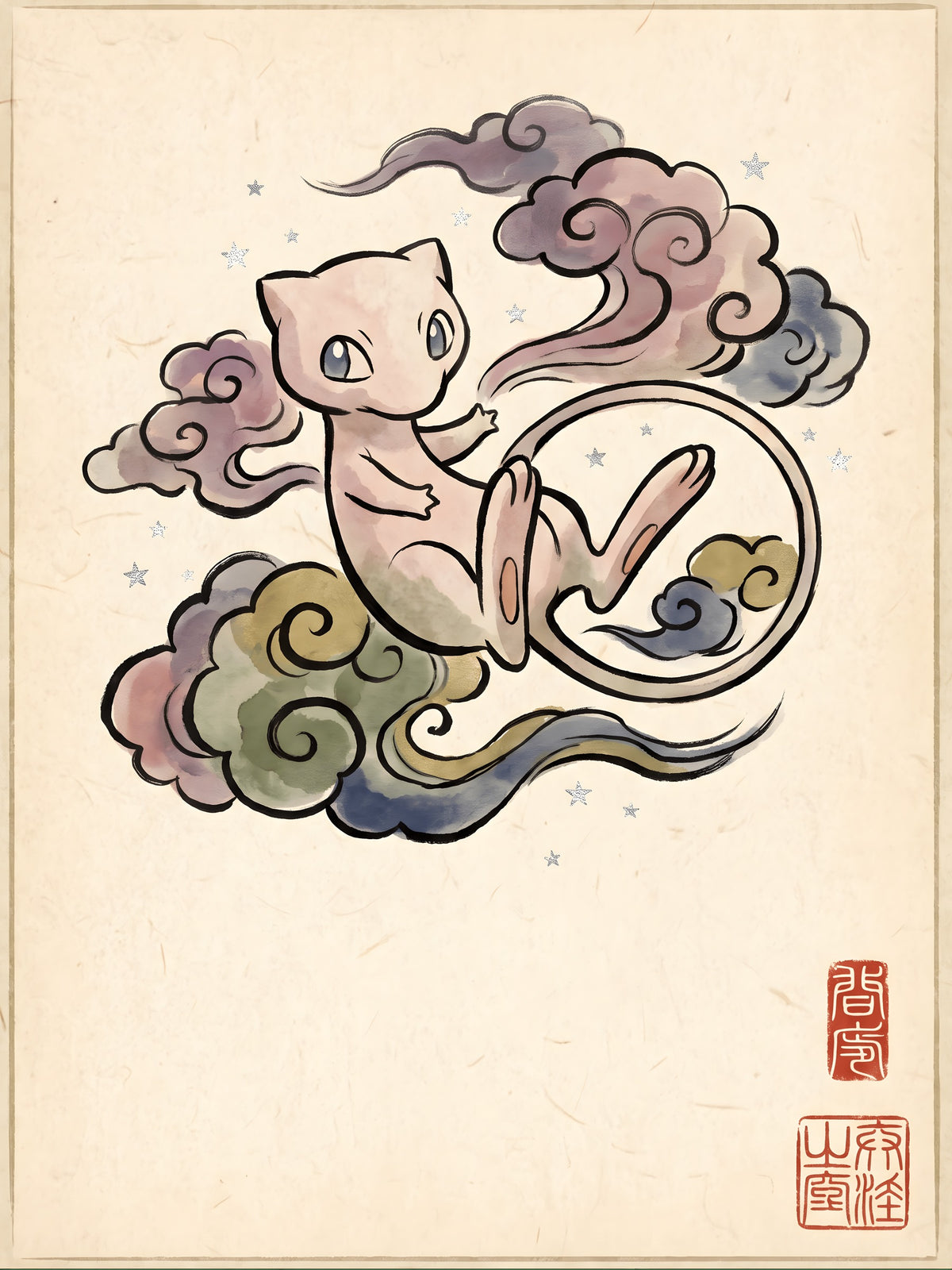 Mew Pokémon Air Freshener artwork