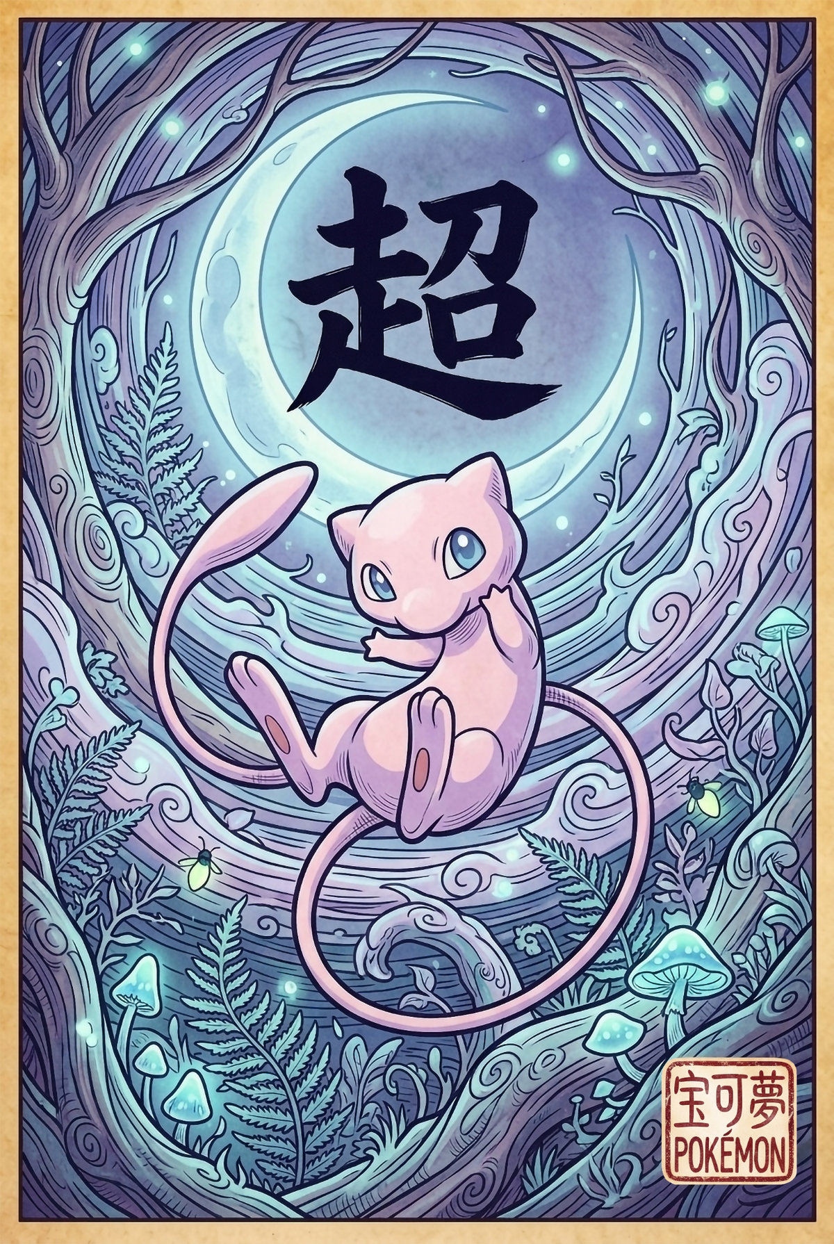 Mew JP Wall Art Pokémon air freshener design