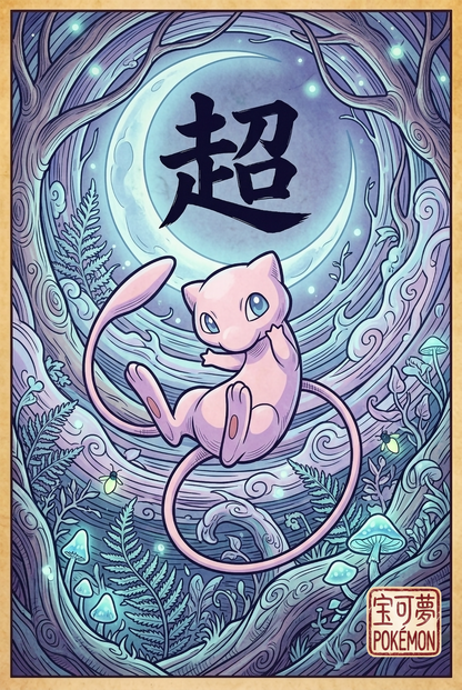 Mew JP Wall Art Pokémon air freshener design