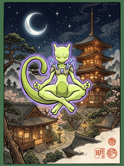 Mewtwo 2 Pokémon Air Freshener artwork