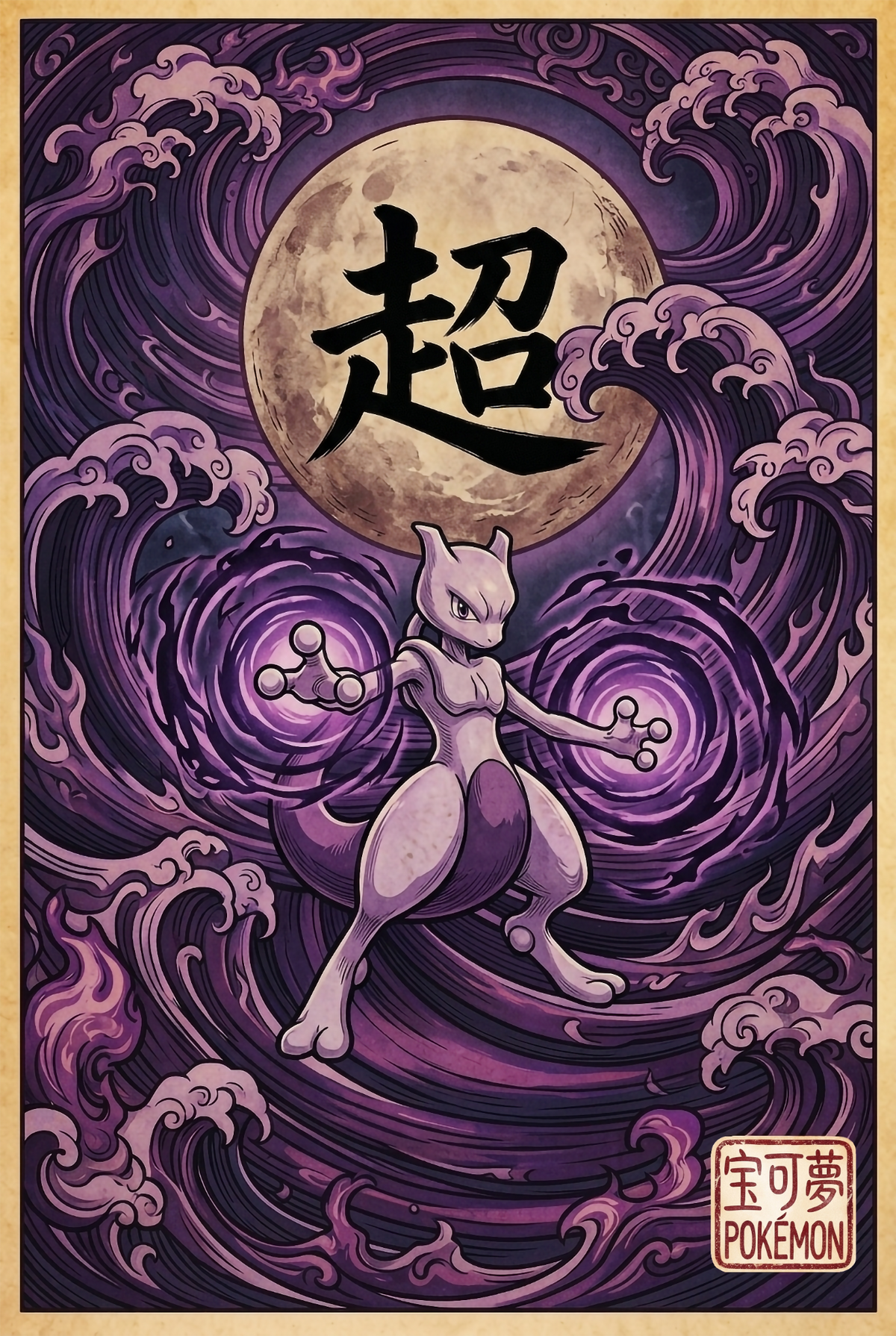 Mewtwo JP Wall Art Pokémon air freshener design