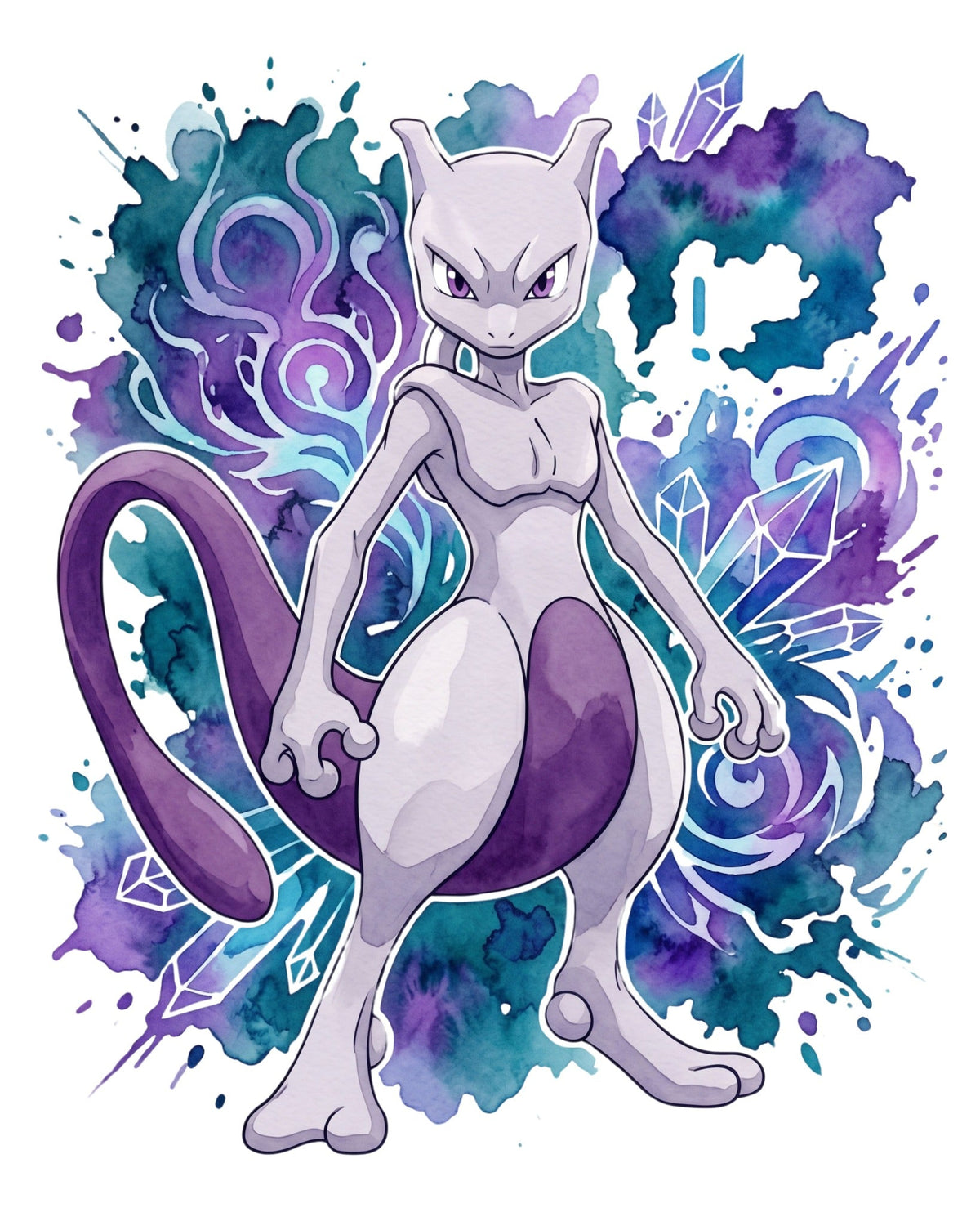 Mewtwo Water Color Pokémon Air Freshener