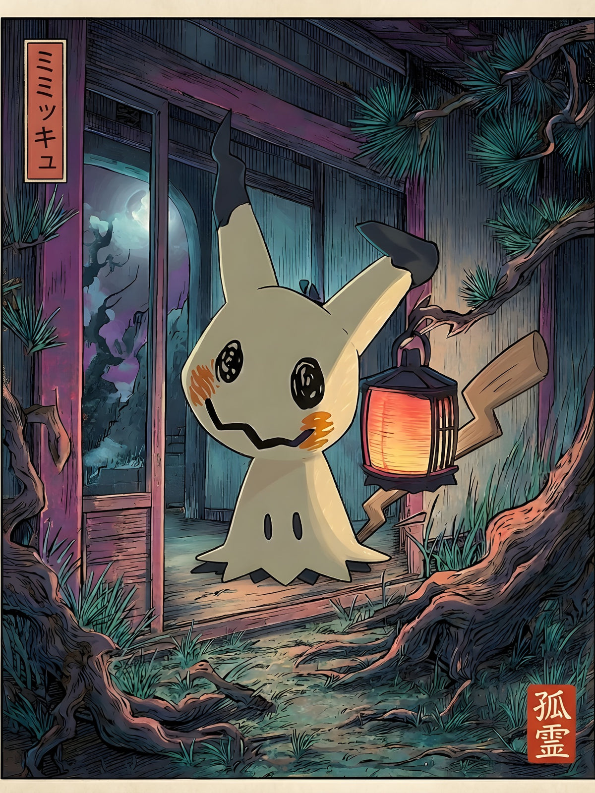 Mimikyu - JP Dark Pokémon Air Freshener