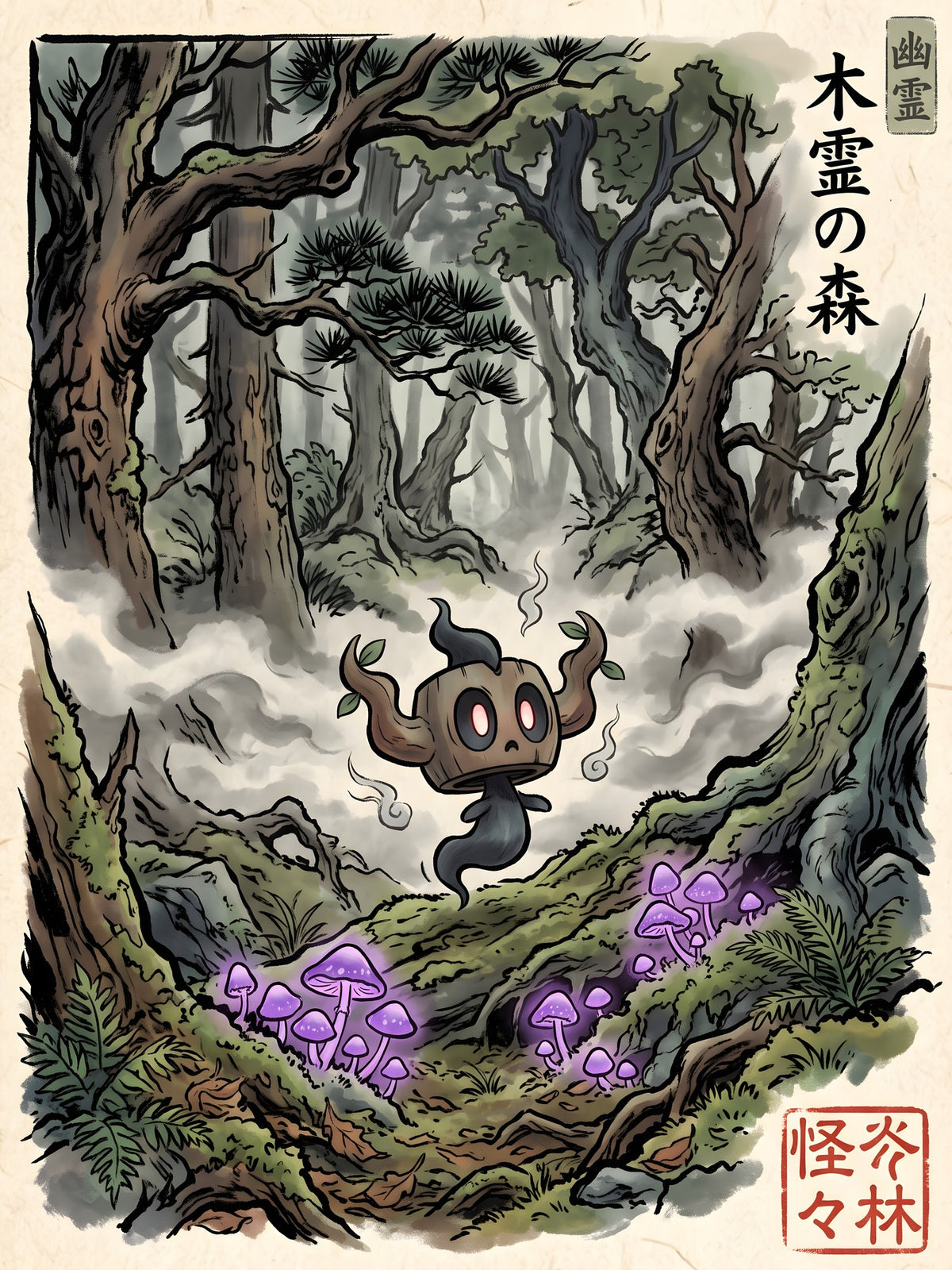 Phantump Pokémon Air Freshener artwork
