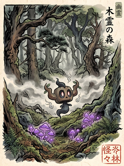 Phantump Pokémon Air Freshener artwork