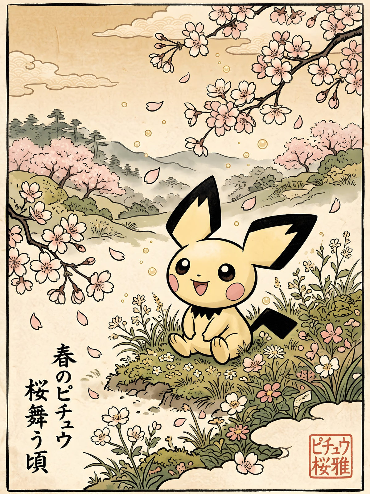 Pichu Pokémon Air Freshener artwork