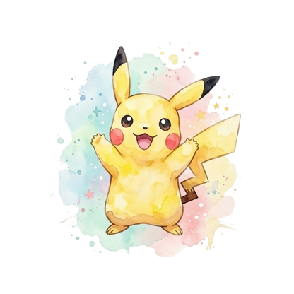 Pikachu 2 Water Color Pokémon Air Freshener