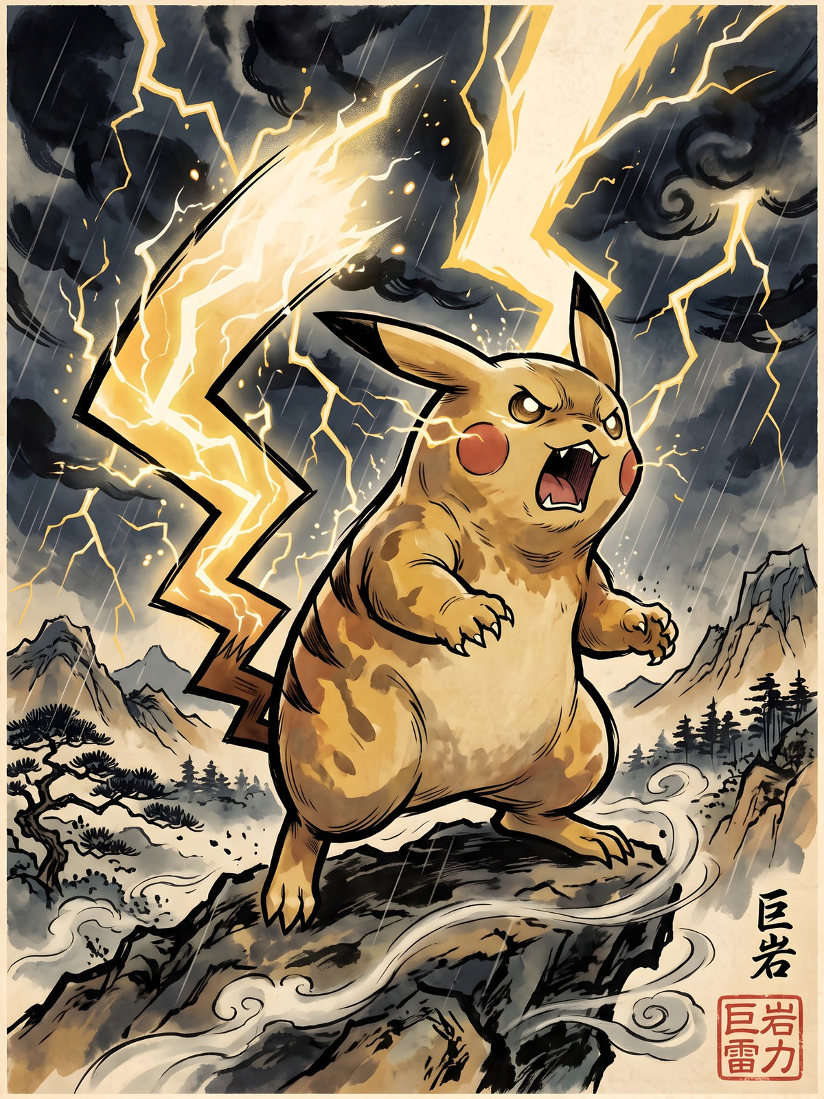 Pikachu Angry Pokémon Air Freshener artwork