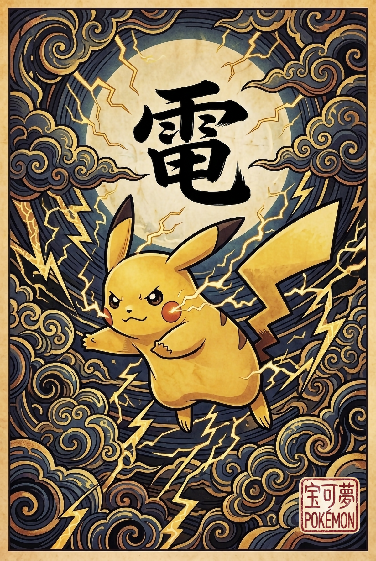 Pikachu JP Wall Art Pokémon air freshener design