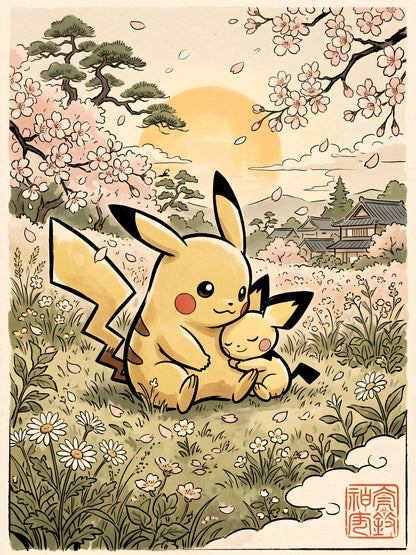 Pikachu & Pichu Pokémon Air Freshener artwork