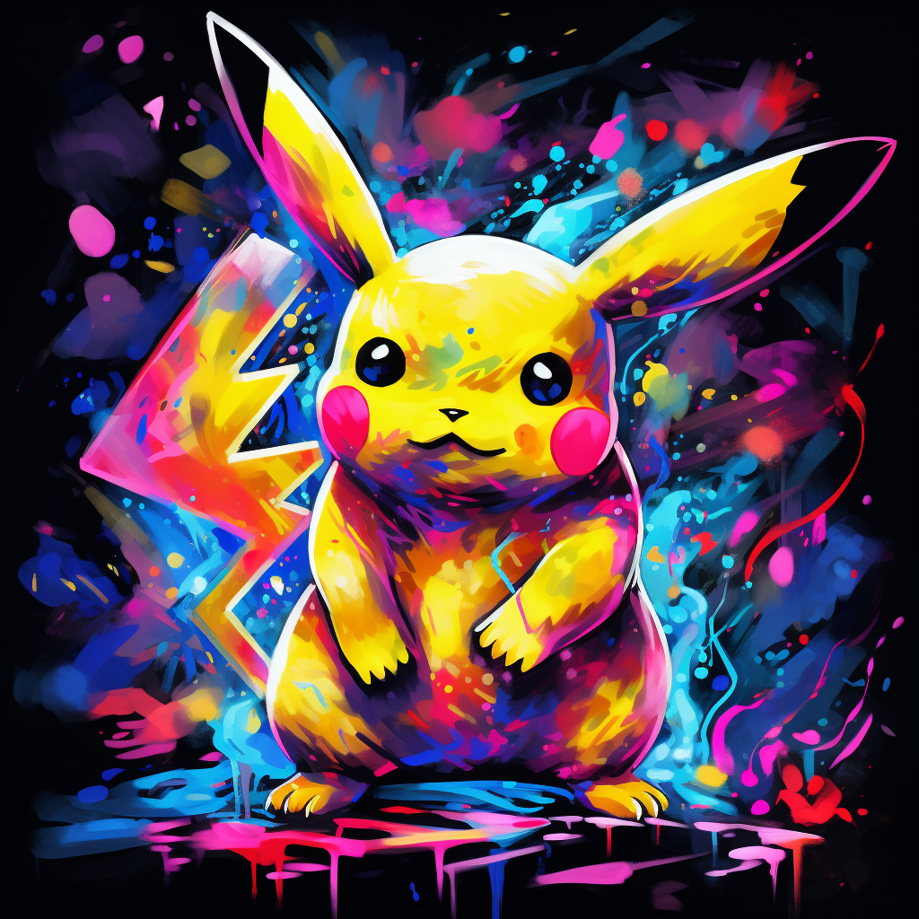 Pikachu Water Color 007 Pokémon Air Freshener