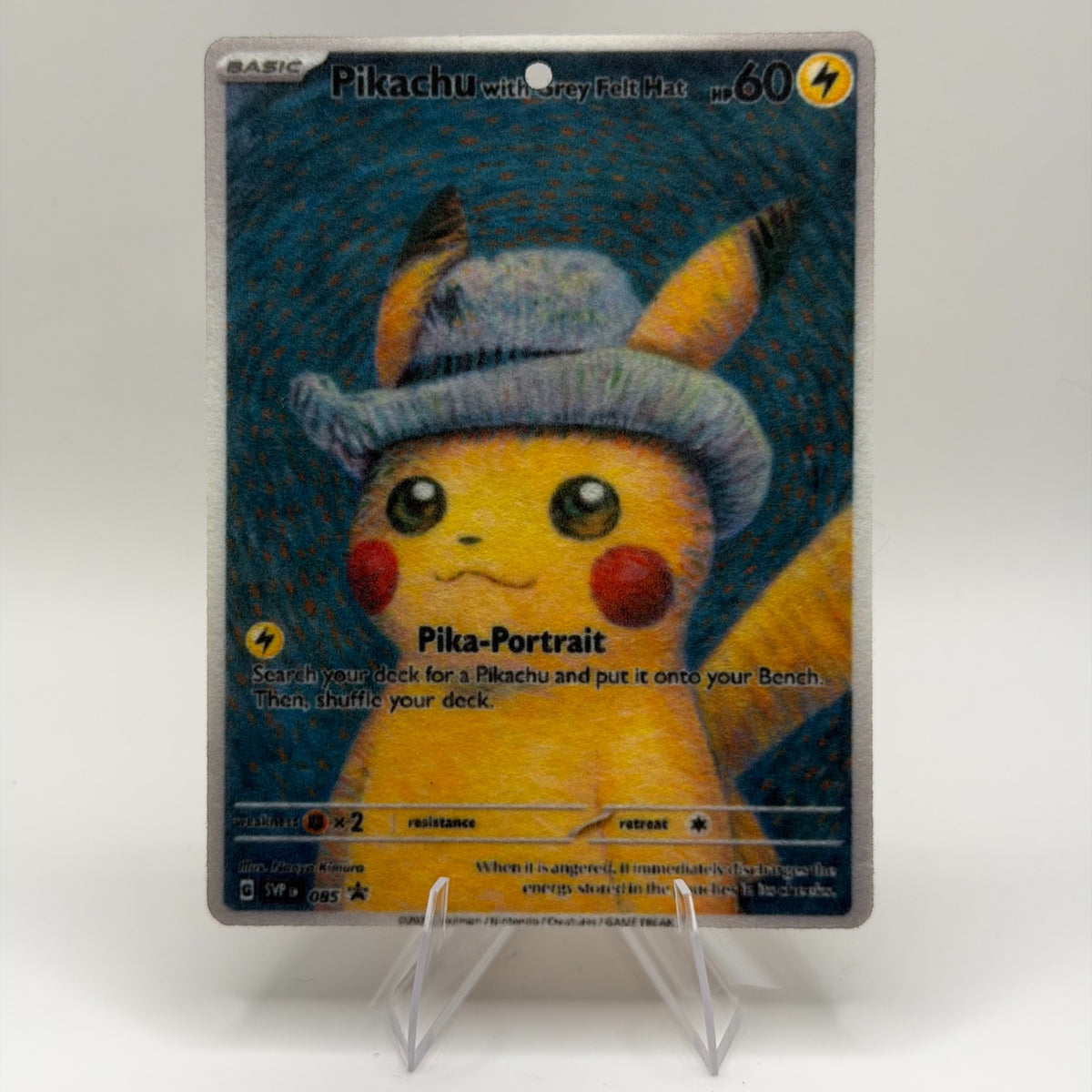 Pikachu with Grey Felt Hat Promo 085