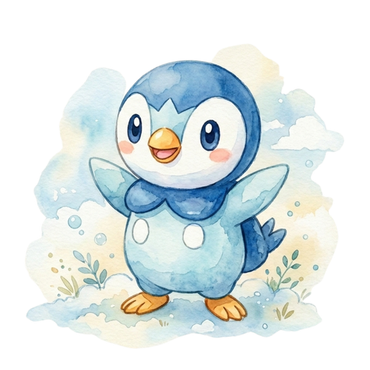 Piplup Water Color Pokémon Air Freshener