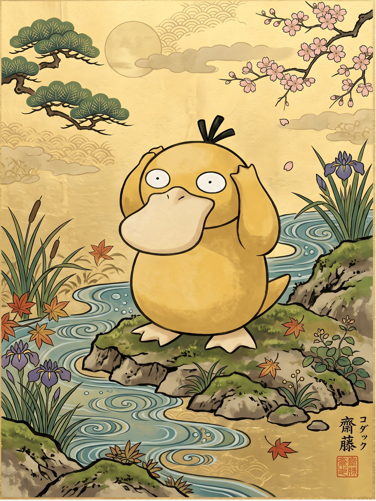 Psyduck Pokémon Air Freshener artwork