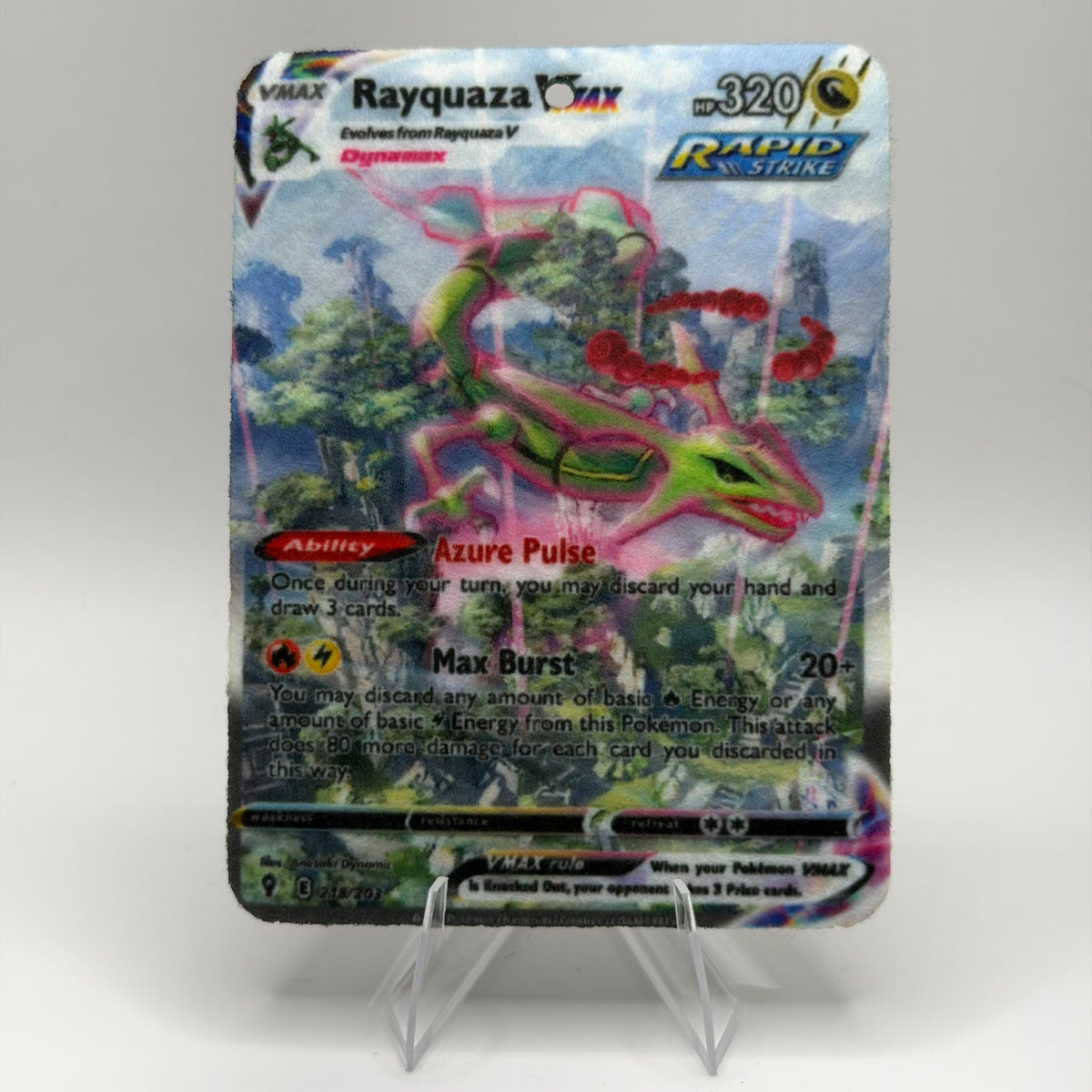 Rayquaza Vmax 218/203 Pokémon air freshener design