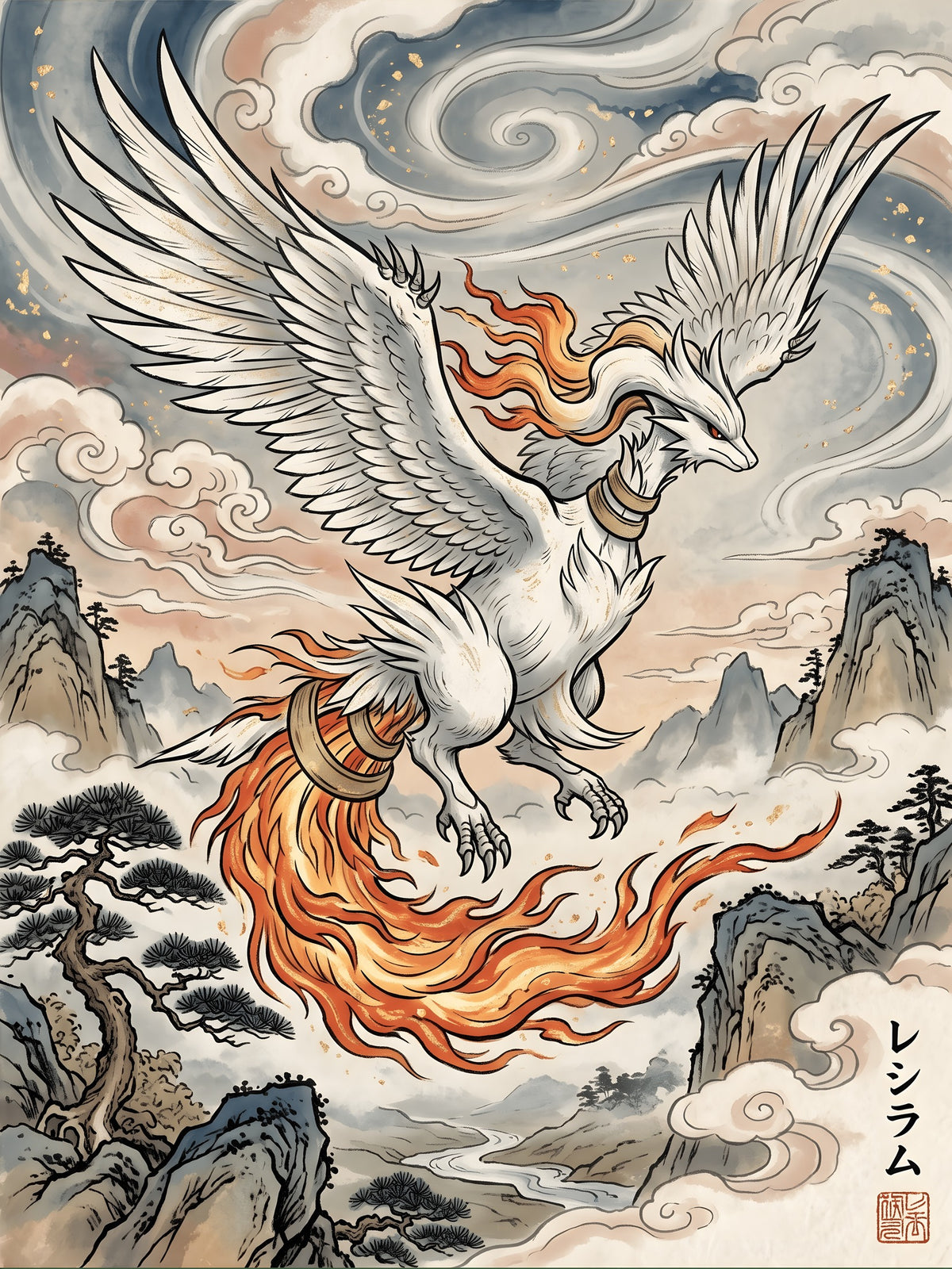 Reshiram Pokémon Air Freshener artwork