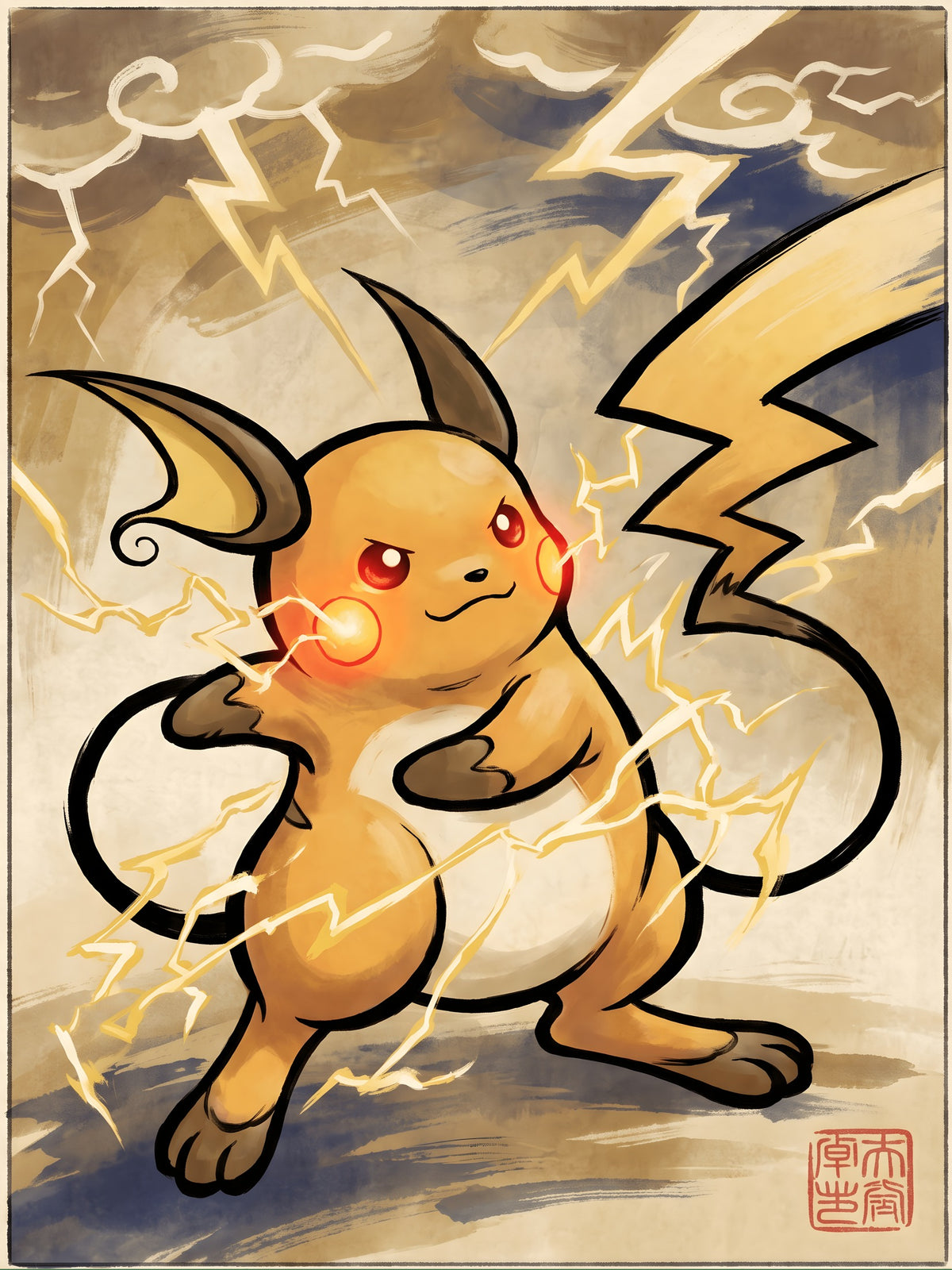 Riachu 3 Pokémon Air Freshener artwork