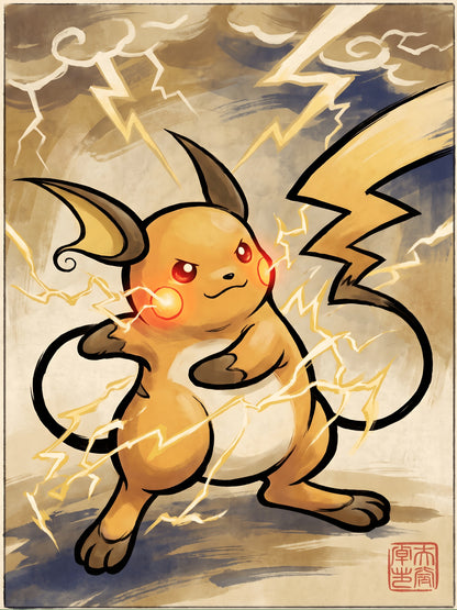 Riachu 3 Pokémon Air Freshener artwork