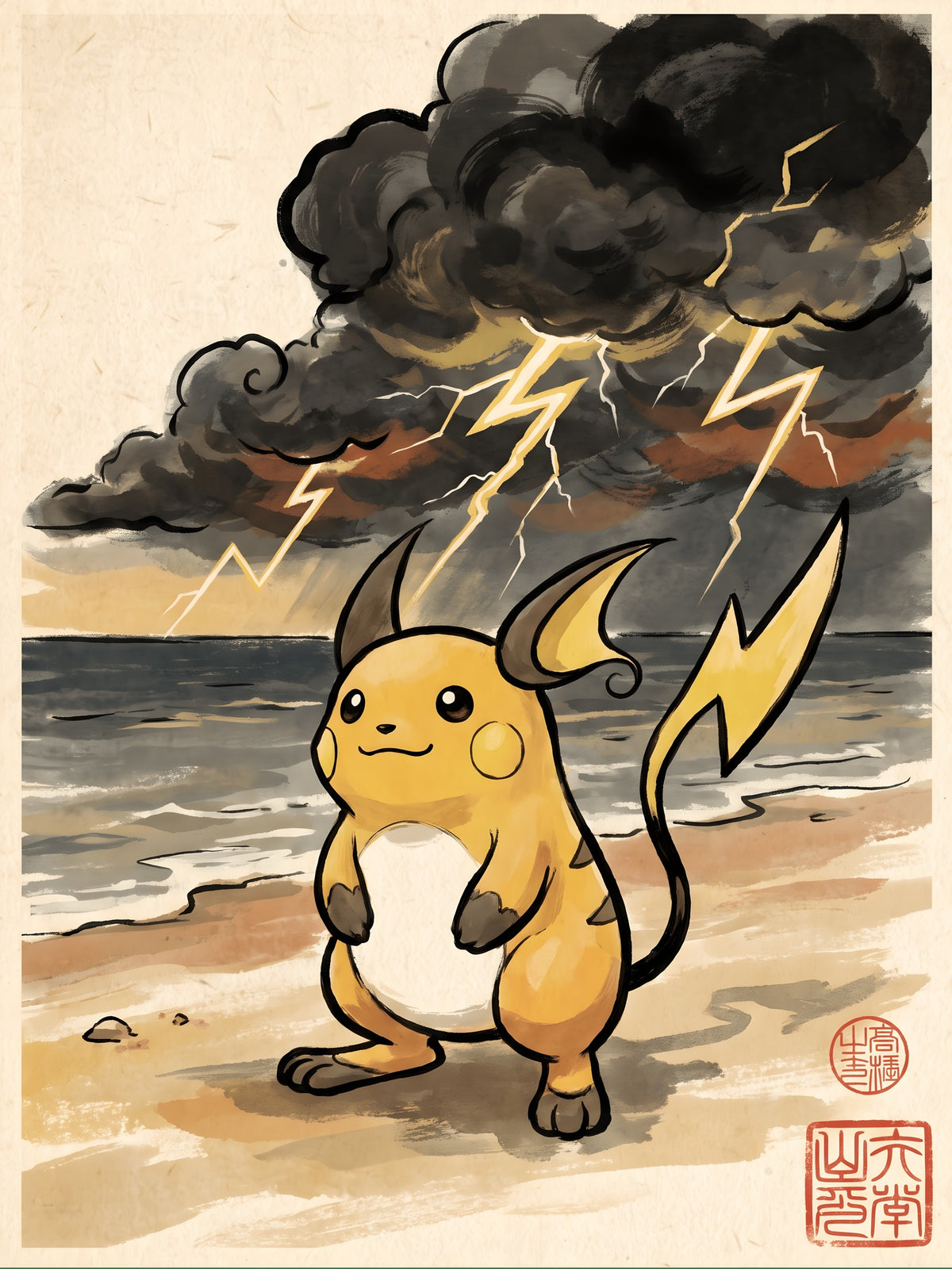 Riachu 6 Pokémon Air Freshener artwork