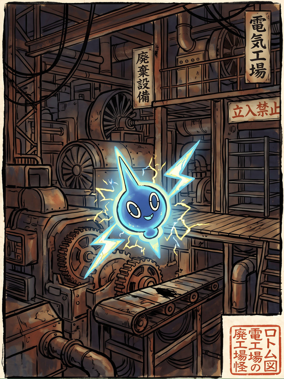 Rotom Pokémon Air Freshener artwork