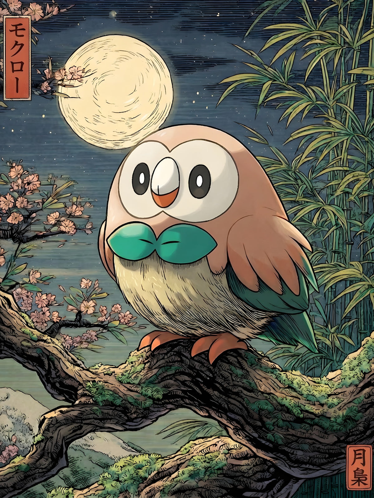 Rowlet - JP Dark Pokémon Air Freshener
