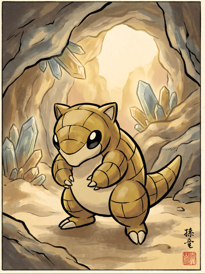 Sandshrew Pokémon Air Freshener artwork