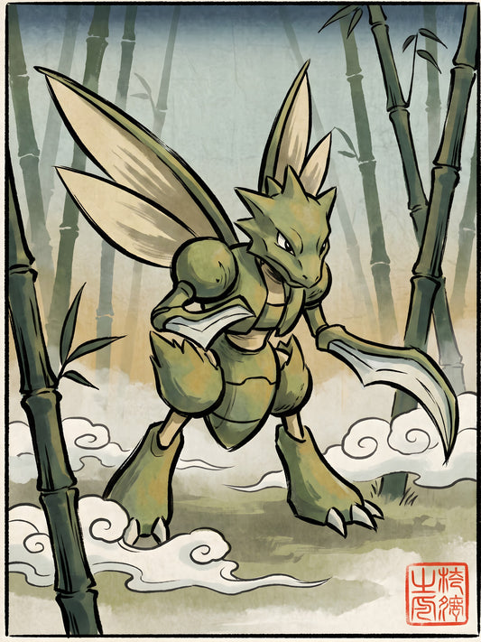 Scyther Pokémon Air Freshener artwork