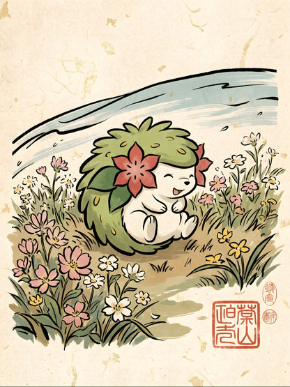 Shaymin Pokémon Air Freshener artwork