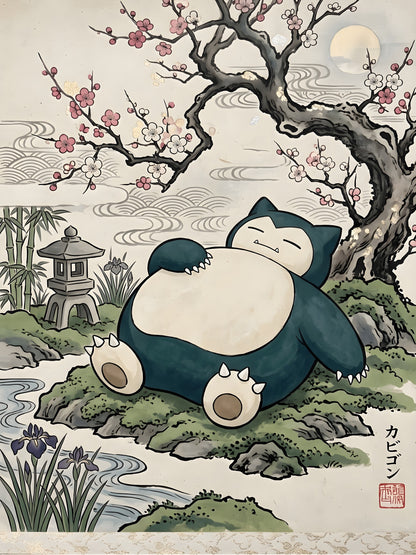 Snorlax 2 Pokémon Air Freshener artwork
