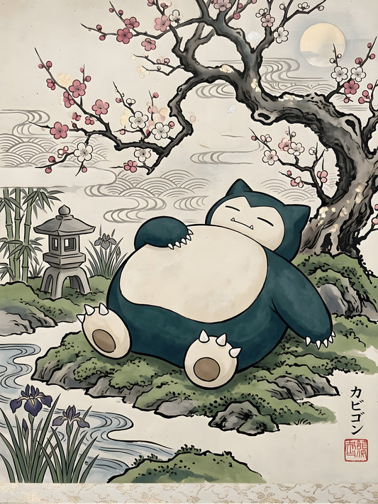 Snorlax 2 Pokémon Air Freshener artwork