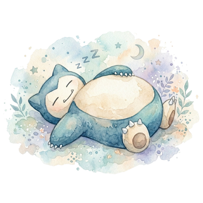 Snorlax 2 Water Color Pokémon Air Freshener