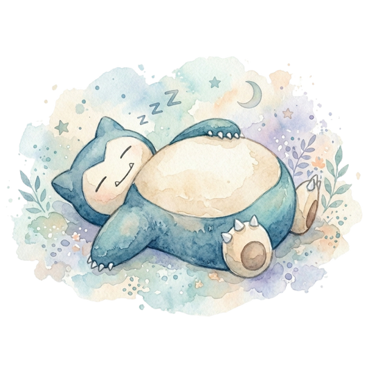 Snorlax 2 Water Color Pokémon Air Freshener