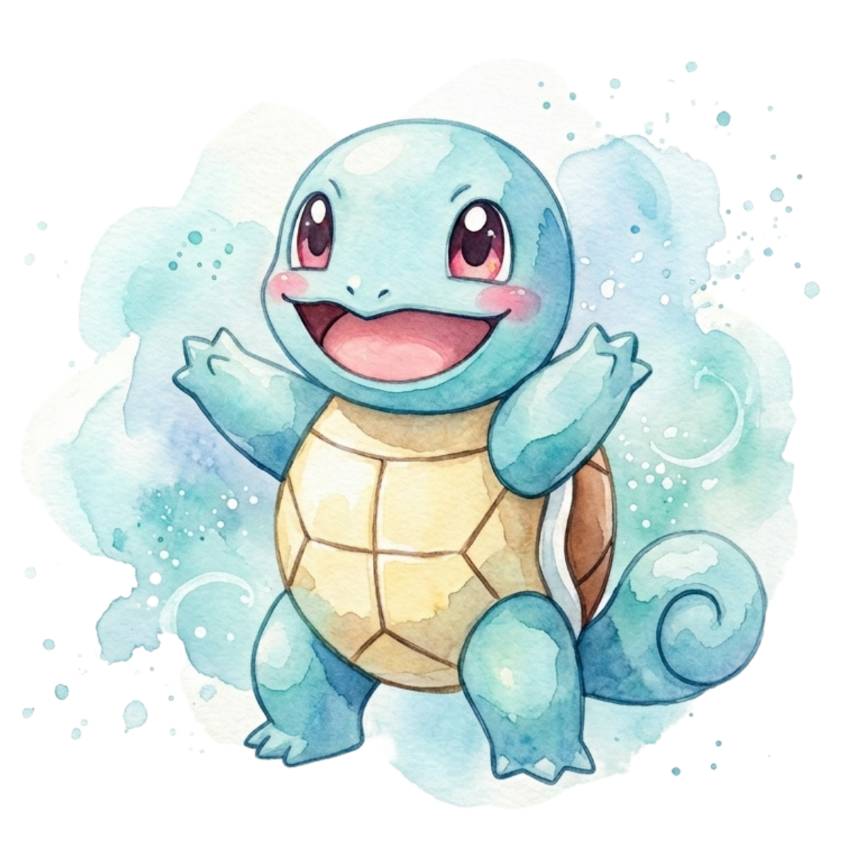 Squirtle 2 Water Color Pokémon Air Freshener