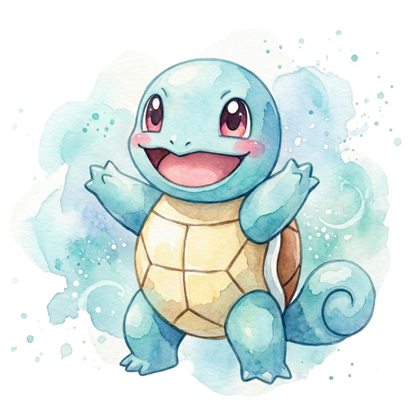 Squirtle 2 Water Color Pokémon Air Freshener