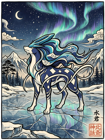 Suicune 1 Pokémon Air Freshener artwork
