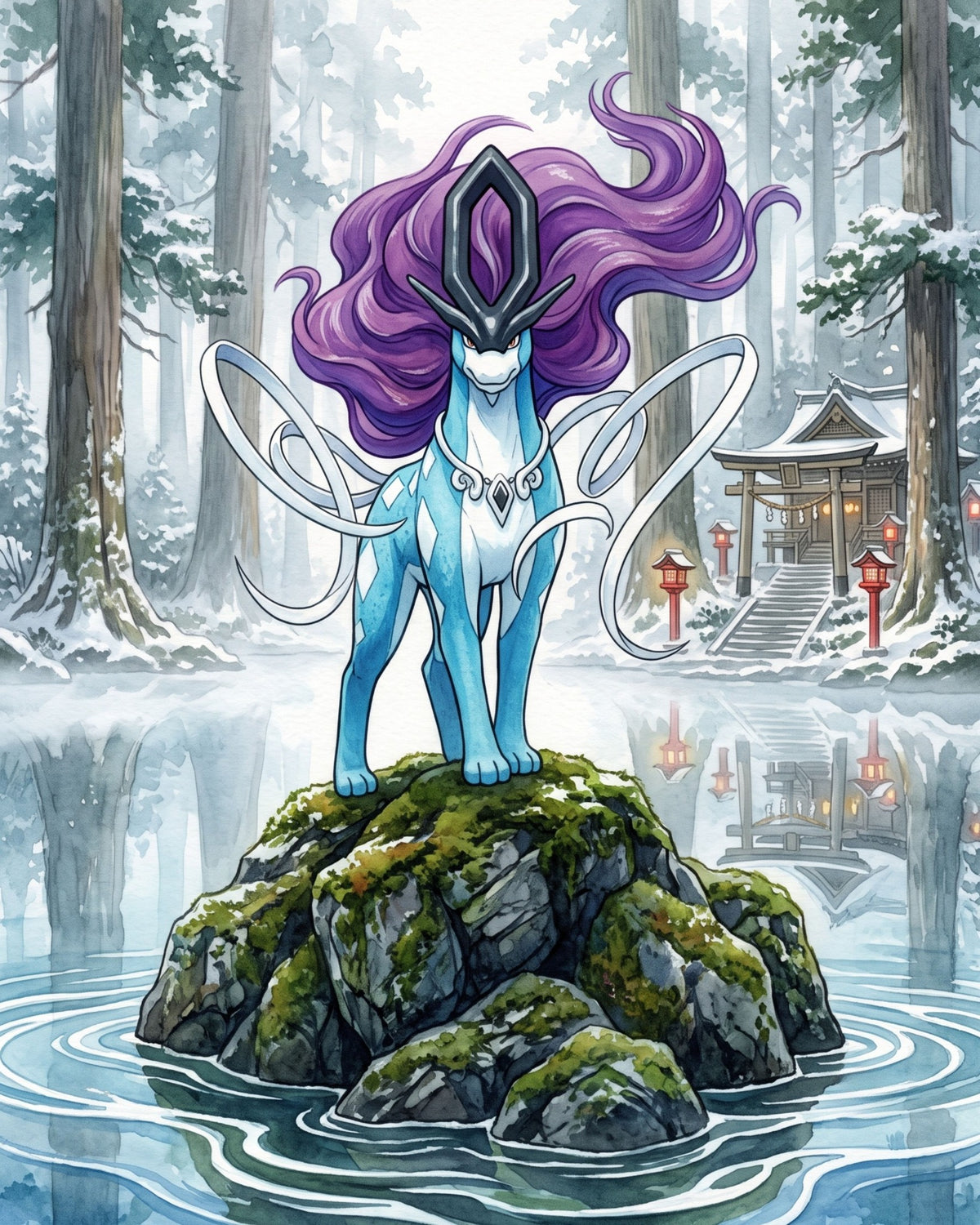 Suicune JP Art Pokémon Air Freshener