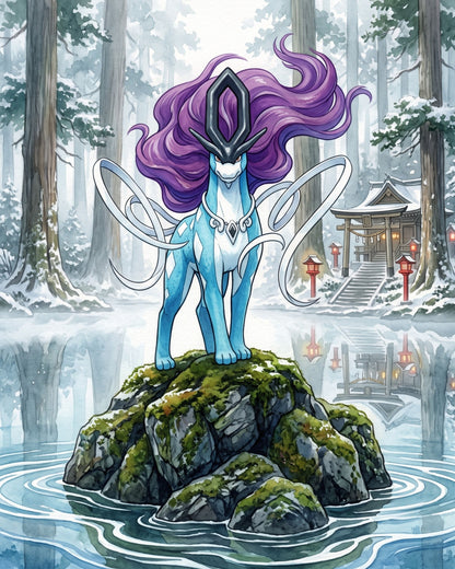 Suicune JP Art Pokémon Air Freshener