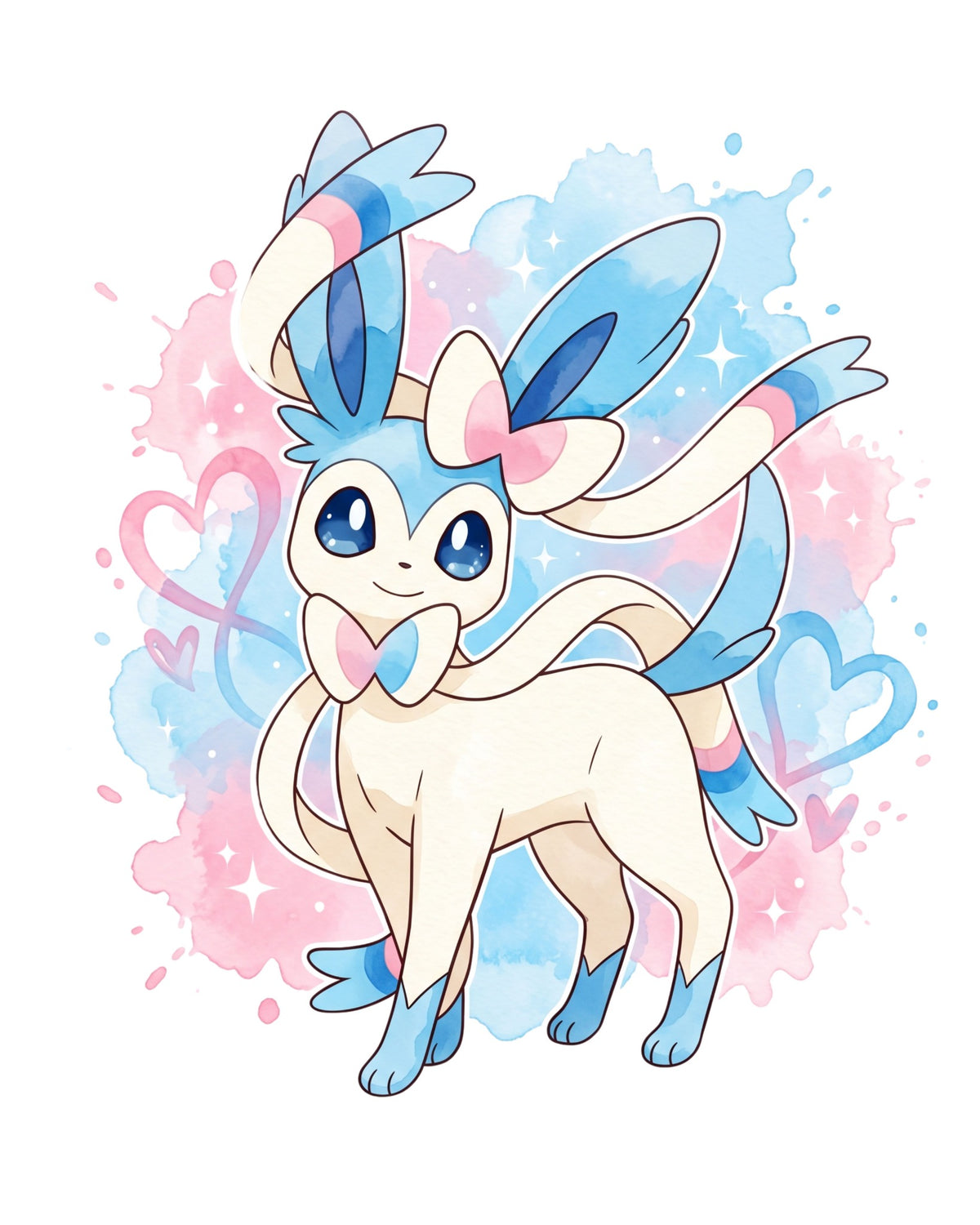 Sylveon Water Color Pokémon Air Freshener
